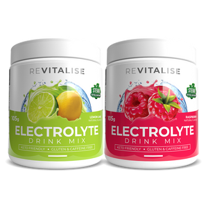 ReVitalise Electrolyte Lemon Lime and Raspberry 60 Twin Pack