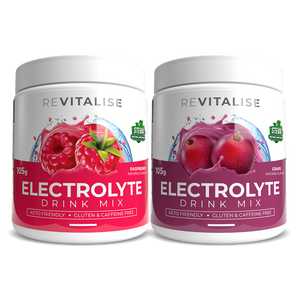 ReVitalise Electrolyte Raspberry and Grape 60 Twin Pack