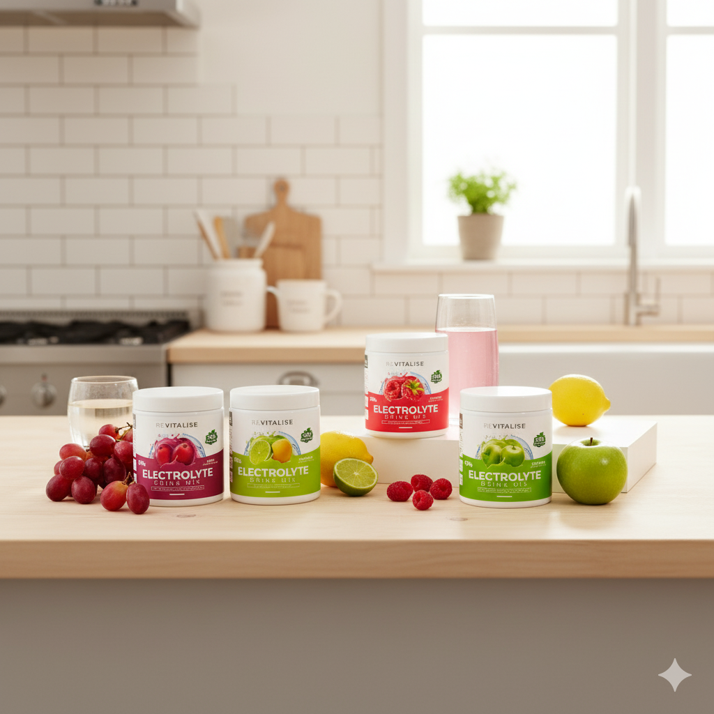 ReVitalise electrolyte powders with fresh fruit