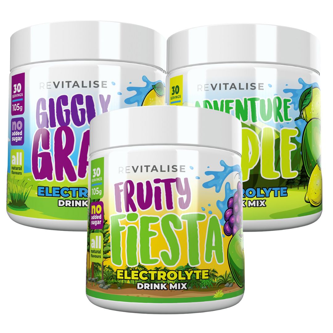 ReVitalise Kids: Zero Sugar Electrolytes Triple Pack - 90 servings