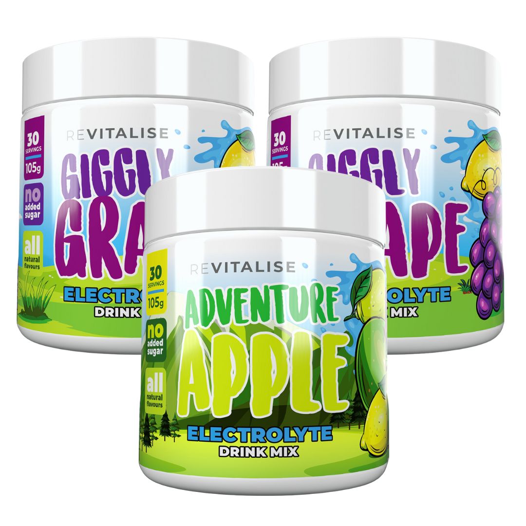 ReVitalise Kids: Zero Sugar Electrolytes Triple Pack - 90 servings