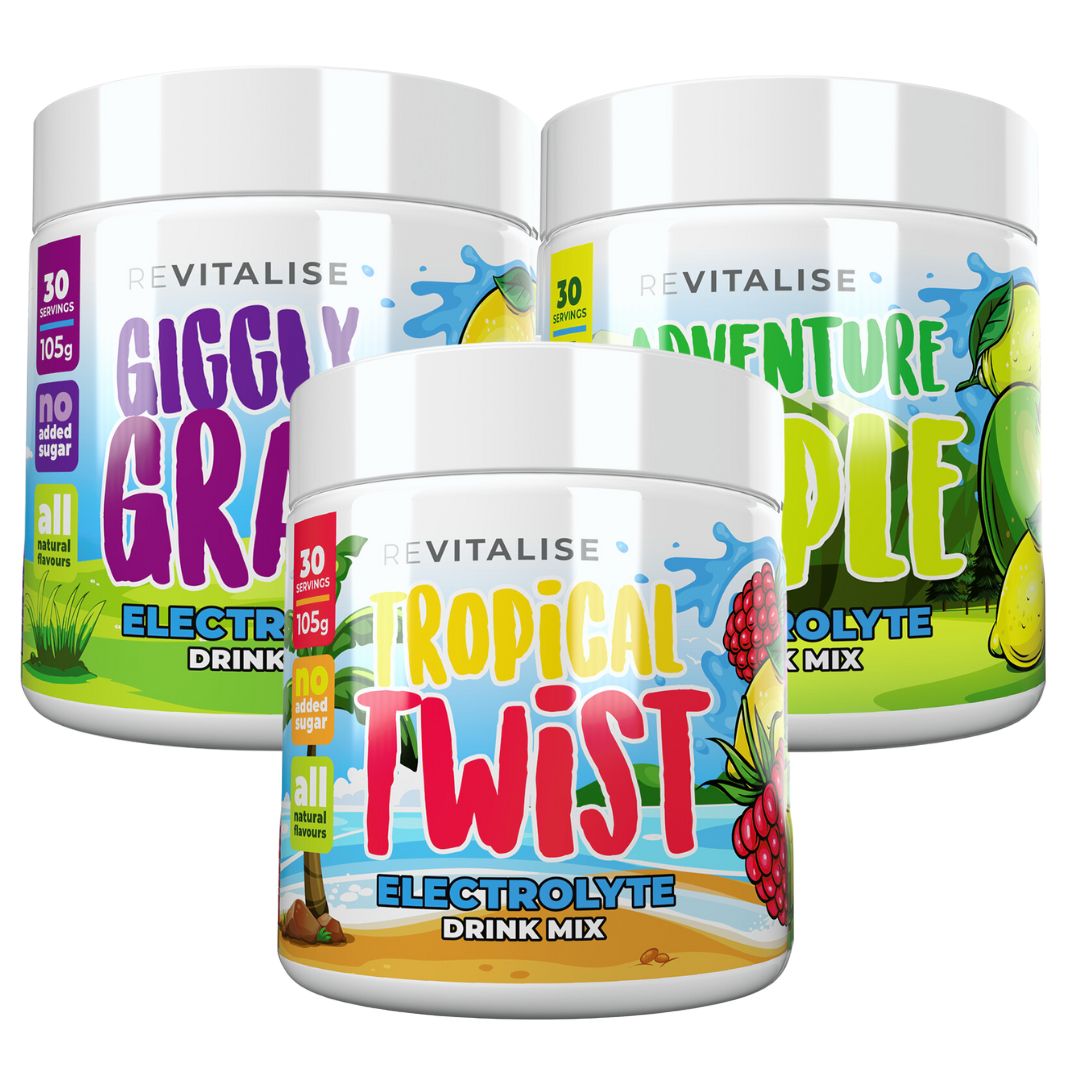 ReVitalise Kids: Zero Sugar Electrolytes Triple Pack - 90 servings