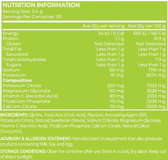 ReVitalise Nutritional Table Lemon lime
