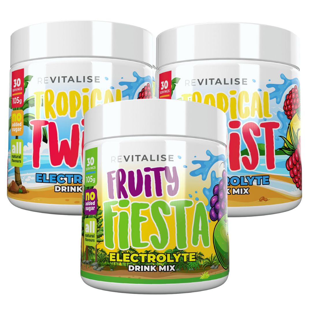 ReVitalise Kids: Zero Sugar Electrolytes Triple Pack - 90 servings