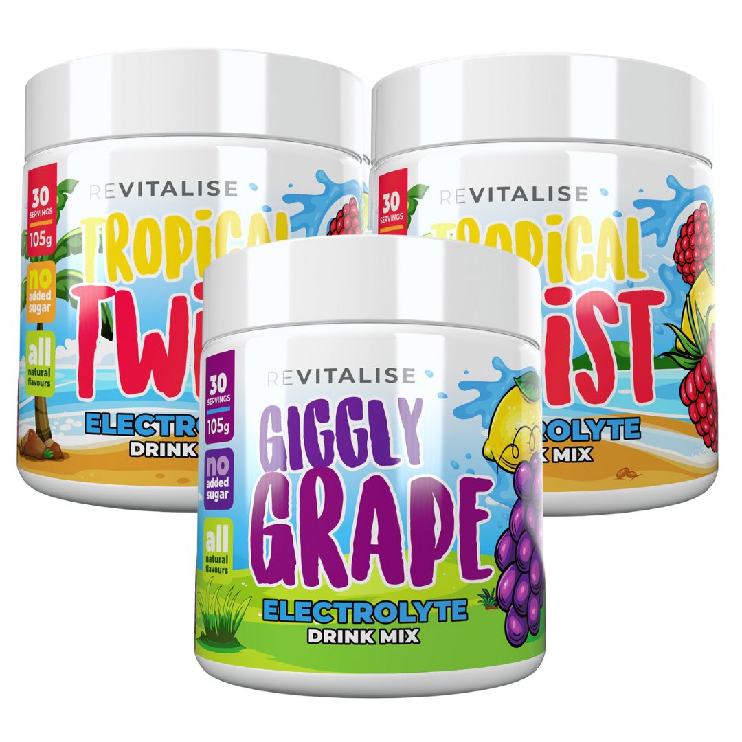 ReVitalise Kids: Zero Sugar Electrolytes Triple Pack - 90 servings