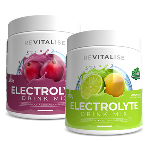 ReVitalise Electrolyte Grape and Lemon Lime   180 Twin Pack