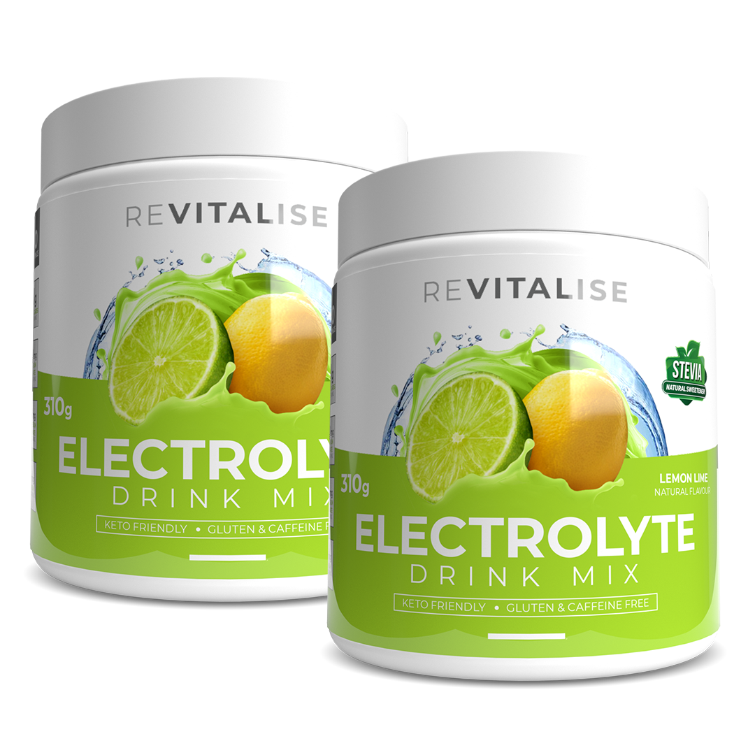 ReVitalise Electrolyte Lemon Lime and Lemon Lime 180 Twin Pack