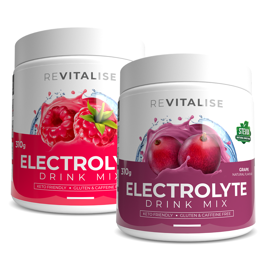 ReVitalise Electrolyte Raspberry  and Grape 180 Twin Pack