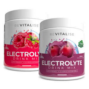 ReVitalise Electrolyte Raspberry  and Grape 180 Twin Pack