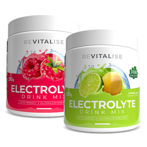 ReVitalise Electrolyte Raspberry and Lemon Lime Twin Pack  180