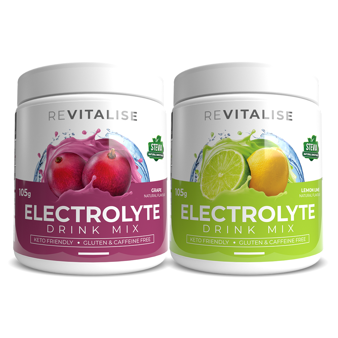 ReVitalise Electrolyte Grape and Lemon  Lime 60 Twin Pack