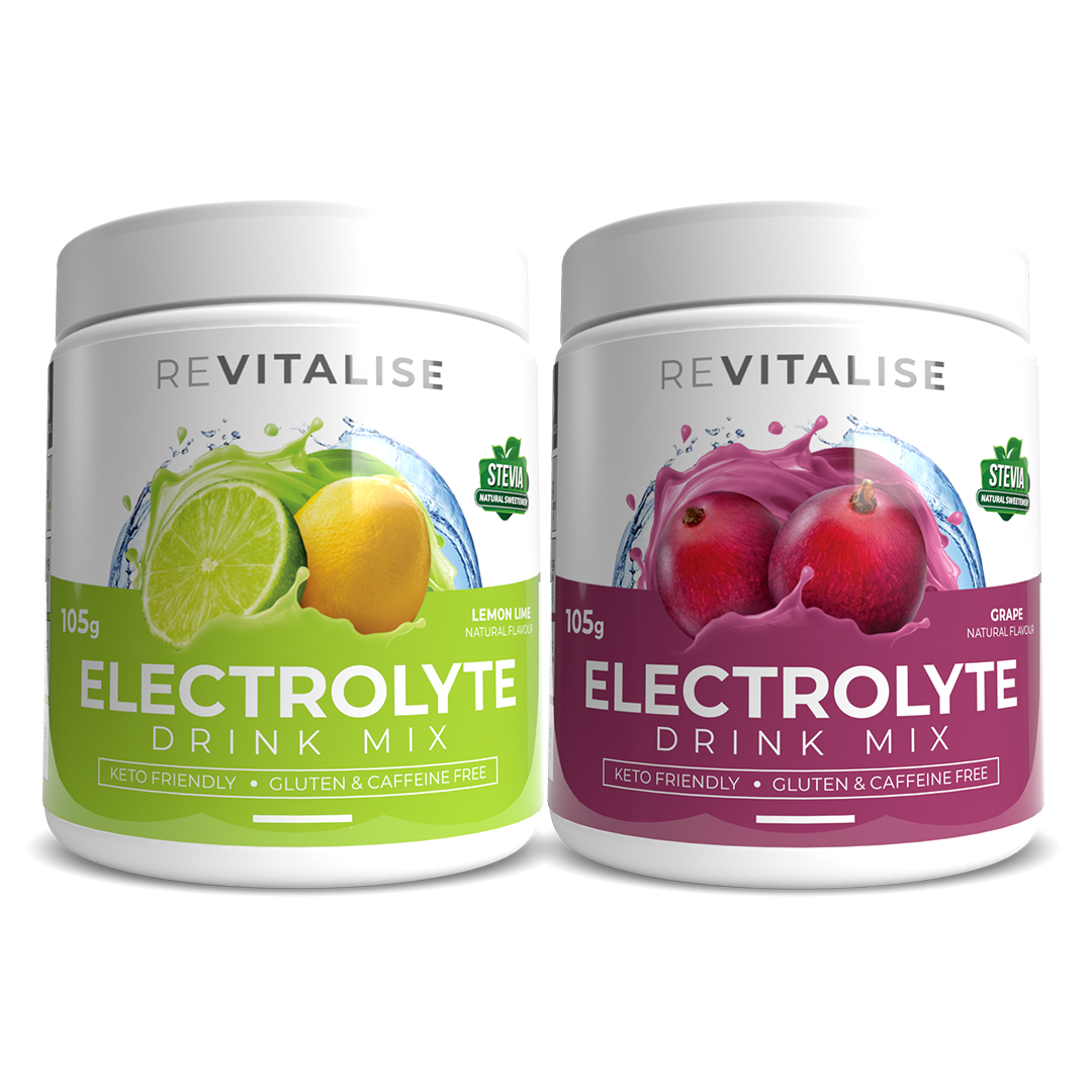ReVitalise Electrolyte Lemon Lime and Grape 60 Twin Pack
