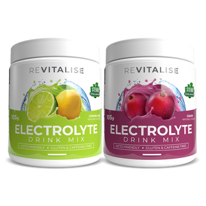 ReVitalise Electrolyte Lemon Lime and Grape 60 Twin Pack
