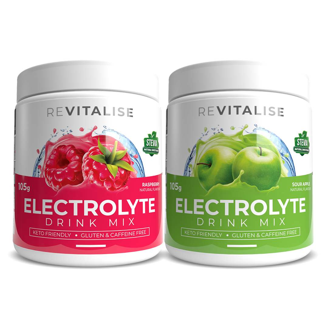 ReVitalise Electrolyte Raspberry and Apple 60 Twin Pack
