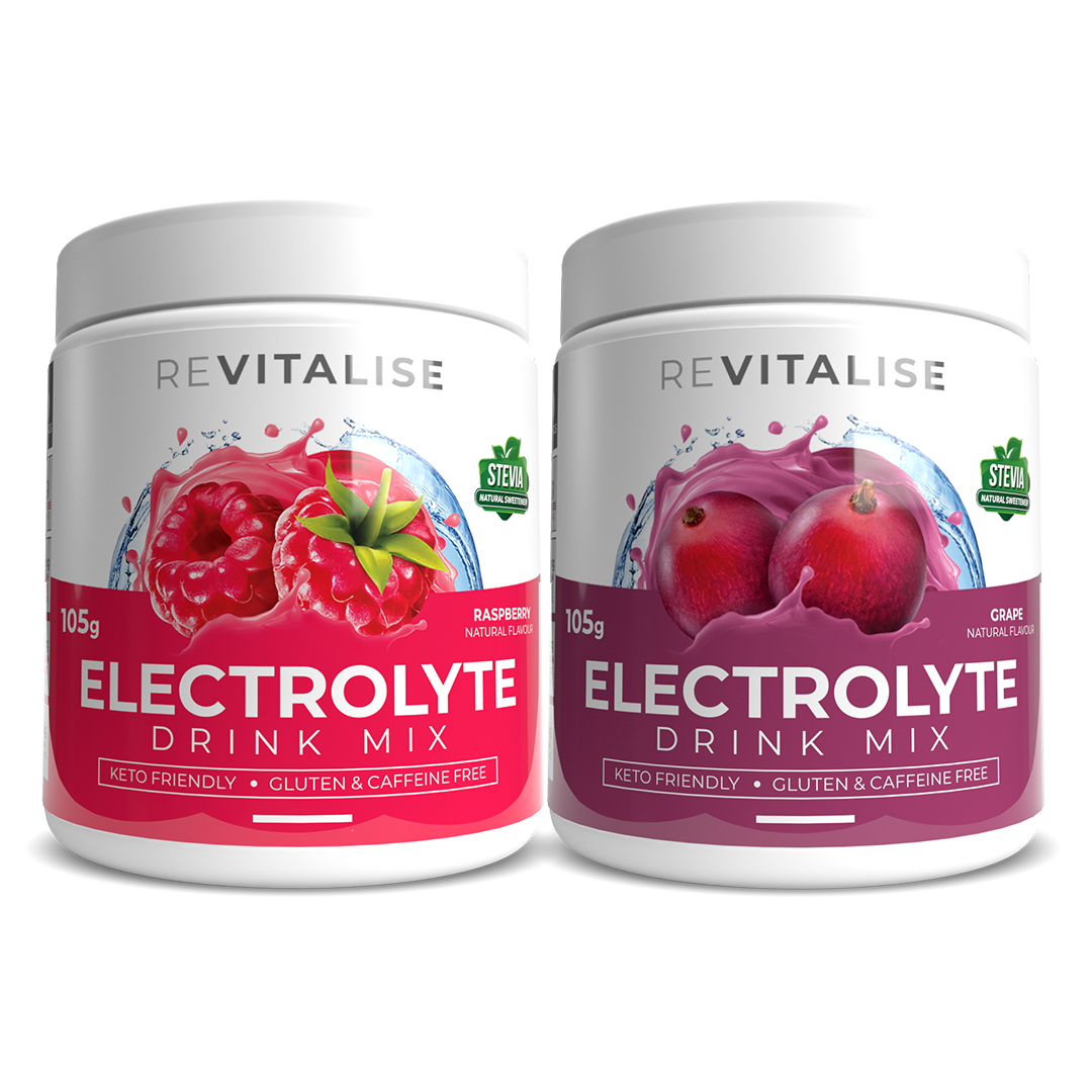 ReVitalise Electrolyte Raspberry and Grape 60 Twin Pack